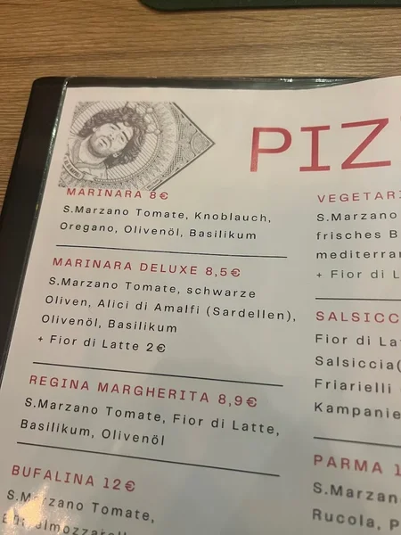 menu 2 of Spaccanapoli Köln