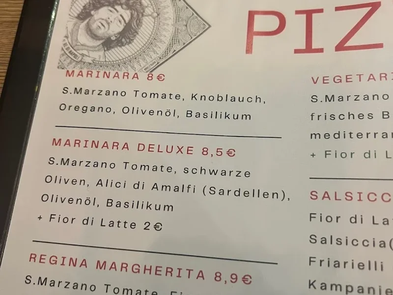 menu 2 of Spaccanapoli Köln