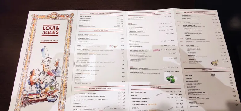 menu 0 of Loui & Jules im Loretta - Vegesack