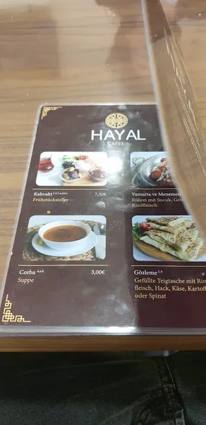 menu 1 of Hayal Café Bremen