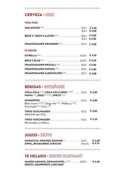 menu 0 of TINTO