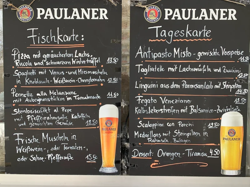 menu 0 of La Capannina