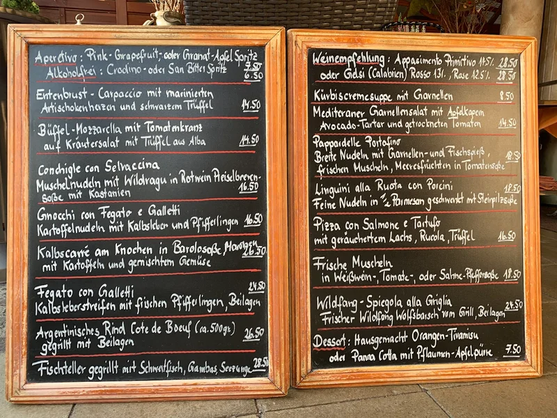 menu 2 of La Capannina