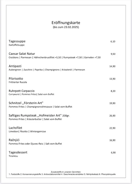menu 2 of Restaurant Fröhliche Morgensonne Moncef Badri