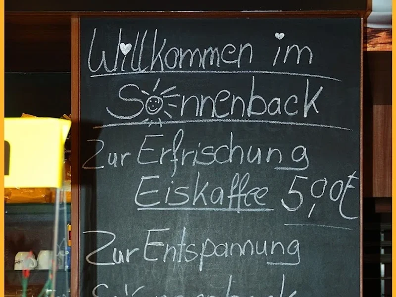 menu 1 of Cafe Sonnenback