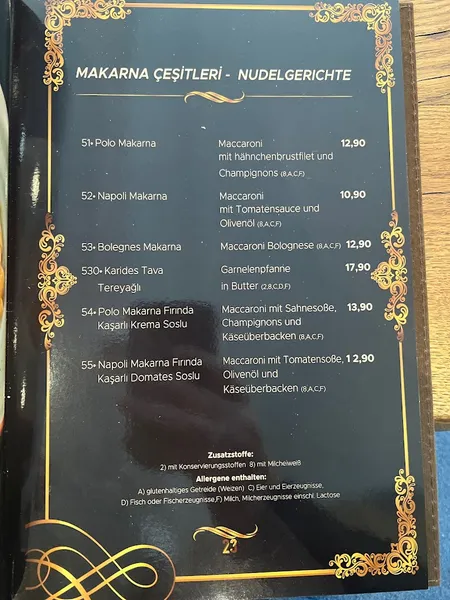 menu 0 of Nirvana Restaurant & Cafe