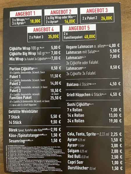 menu 0 of Vegan Time Cigköfte