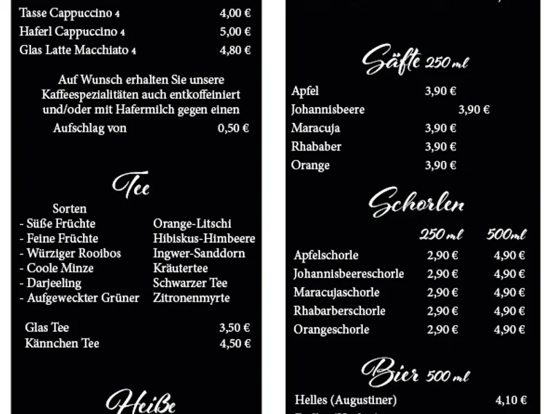 menu 0 of Bäckerei Konditorei Cafe Paul Isaak