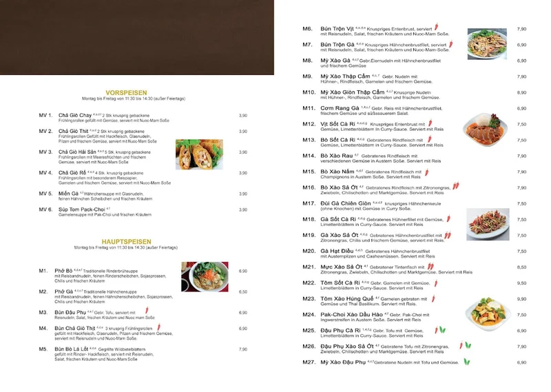 menu 0 of Restaurant Tay Ho Nürnberg