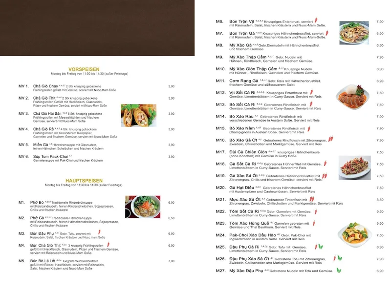 menu 0 of Restaurant Tay Ho Nürnberg
