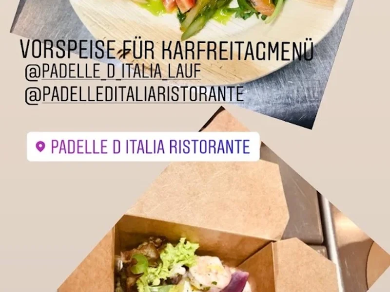 menu 1 of Padelle d'Italia Nürnberg