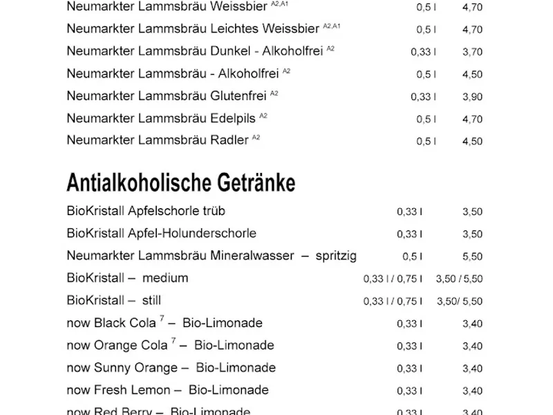 menu 0 of Restaurant Levantine Nürnberg