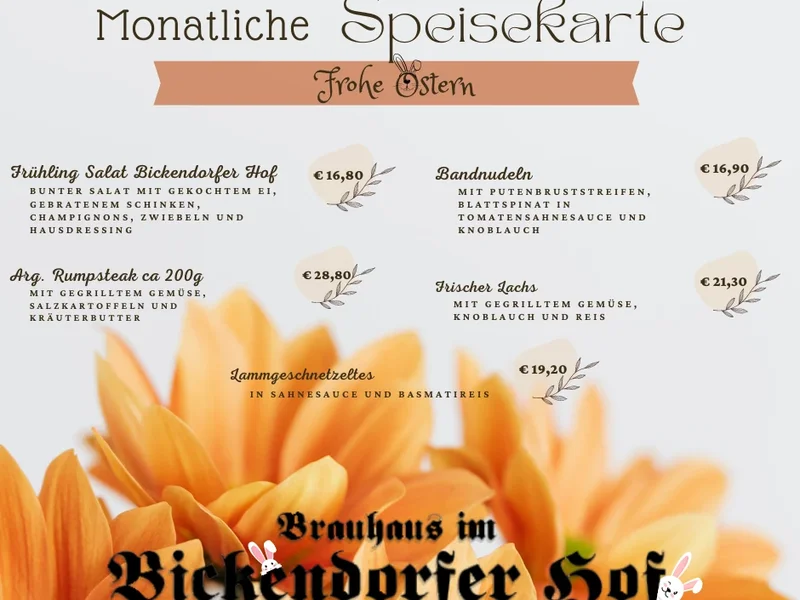 menu 1 of Bickendorfer Hof