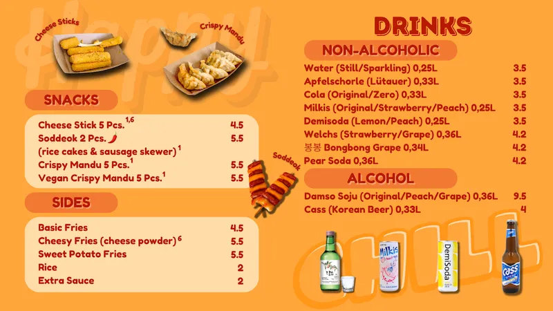 menu 2 of +82 Chicken