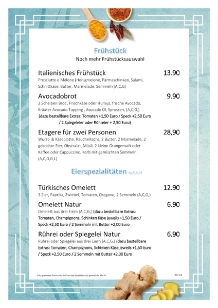 menu 2 of Kreillies Breakfast & Lunch - München