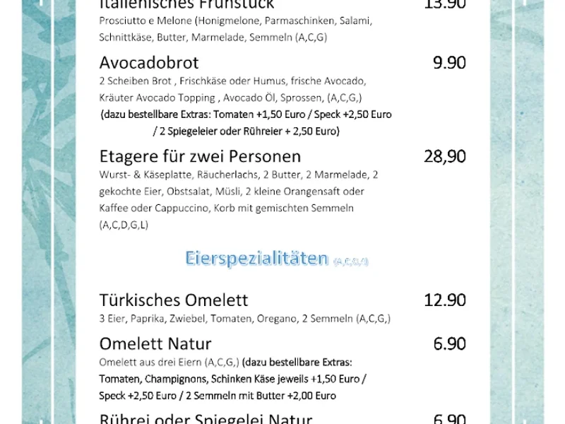 menu 2 of Kreillies Breakfast & Lunch - München