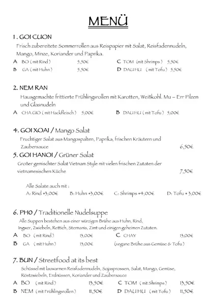 menu 0 of Yumi