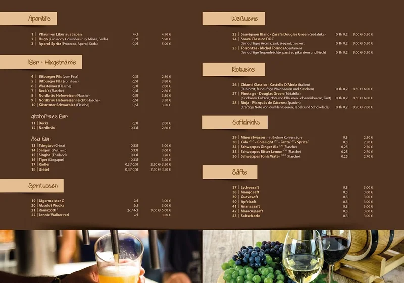 menu 2 of Sao Mai Nürnberg
