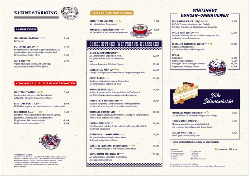menu 0 of Benediktiner Wirtshaus Dortmund