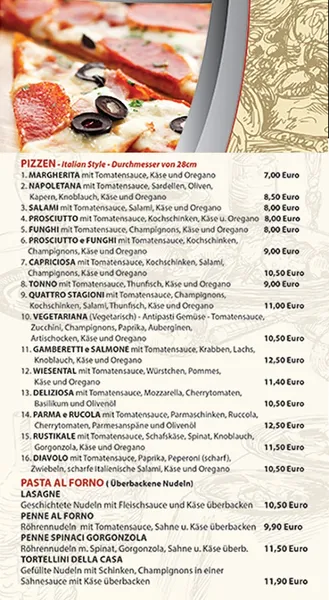 menu 0 of Restaurant & Cafe Zum Wiesental Bochum