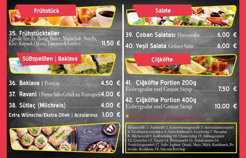menu 0 of Köfteci Tuncay Stuttgart