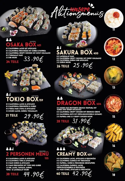 menu 1 of Sushi für Hamburg Wandsbek