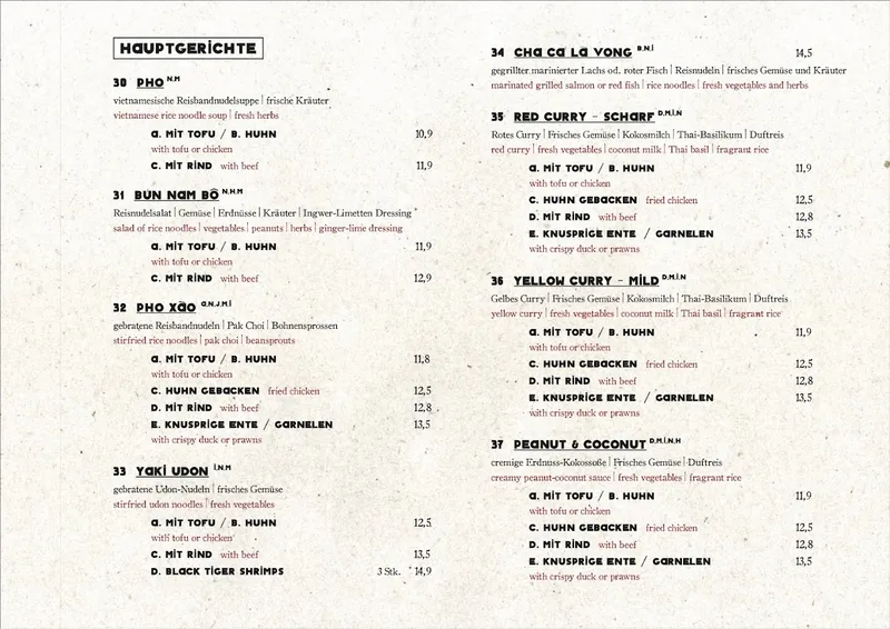 menu 0 of Annam Restaurant