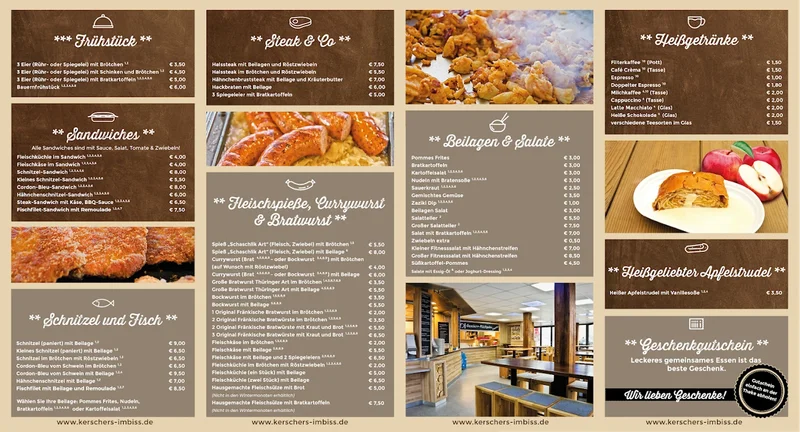 menu 1 of Kerschers Imbiss GmbH