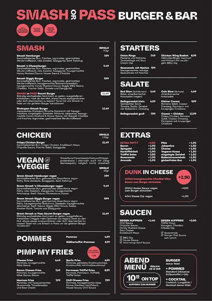 menu 0 of Burger House Westend