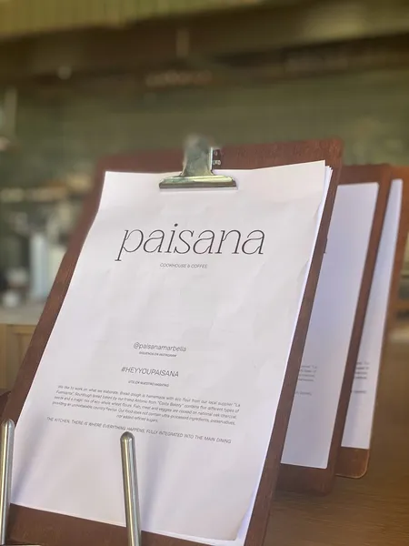 menu 1 of Restaurante Paisana