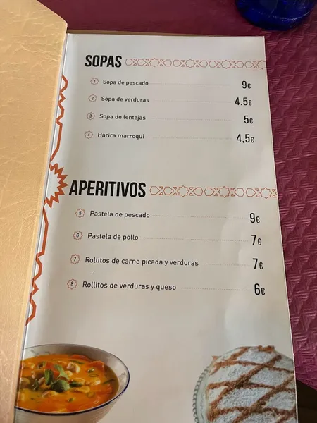 menu 0 of RESTAURANTE EL EMBAJADOR