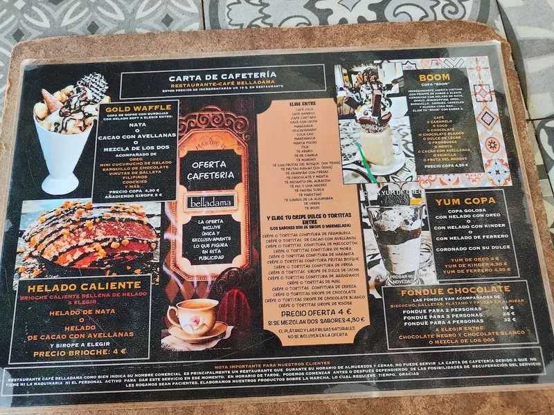 menu 1 of Belladama Restaurante-café
