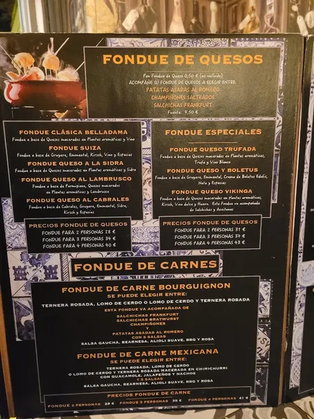 menu 2 of Belladama Restaurante-café