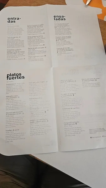 menu 0 of Botánico café