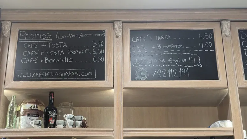 menu 1 of Cafetería Guapas