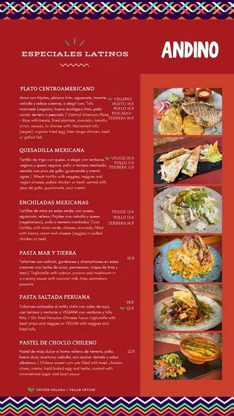 menu 0 of Andino Gastrobar - Centro