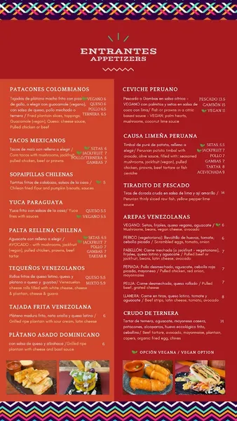 menu 1 of Andino Gastrobar - Centro