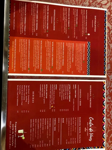menu 2 of Andino Gastrobar - Centro