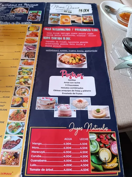 menu 2 of Pataconazo López