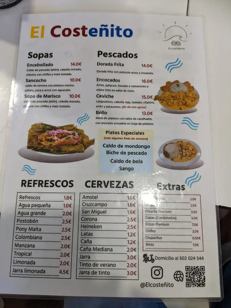 menu 0 of Restaurante Costeñito