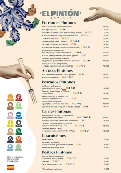 menu 1 of Restaurante El Pintón