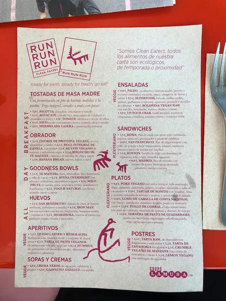 menu 0 of Café Run Run Run