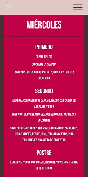 menu 2 of Café Run Run Run