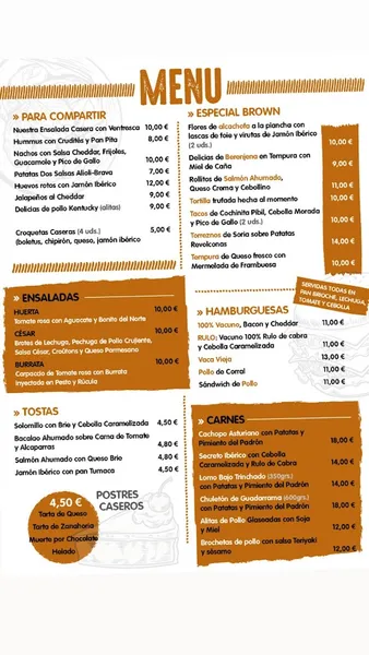 menu 0 of Brown Square
