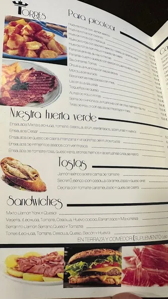 menu 0 of Bar Torres
