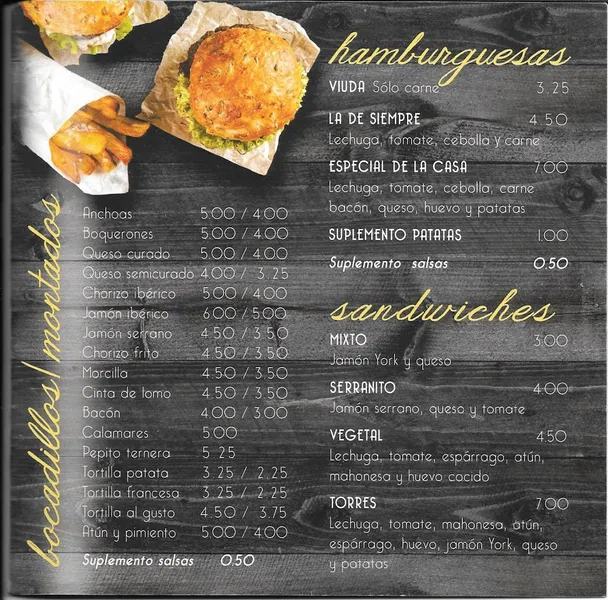 menu 2 of Bar Torres