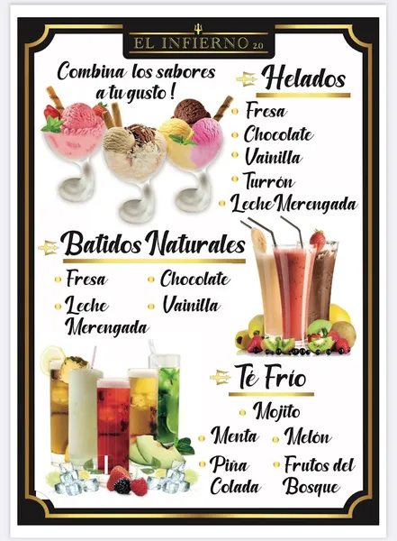 menu 2 of Restaurante El Infierno