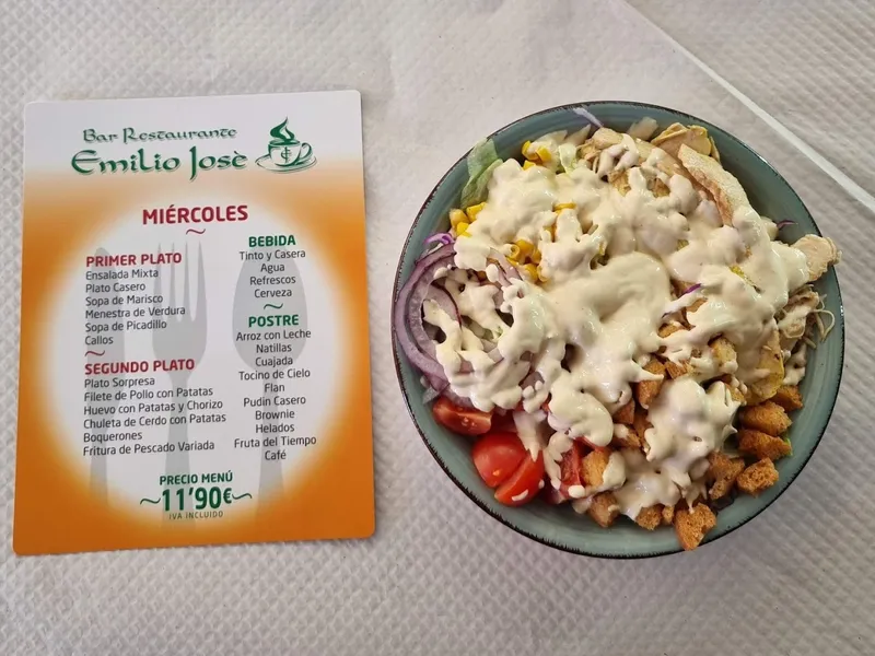 menu 1 of Restaurante Emilio José