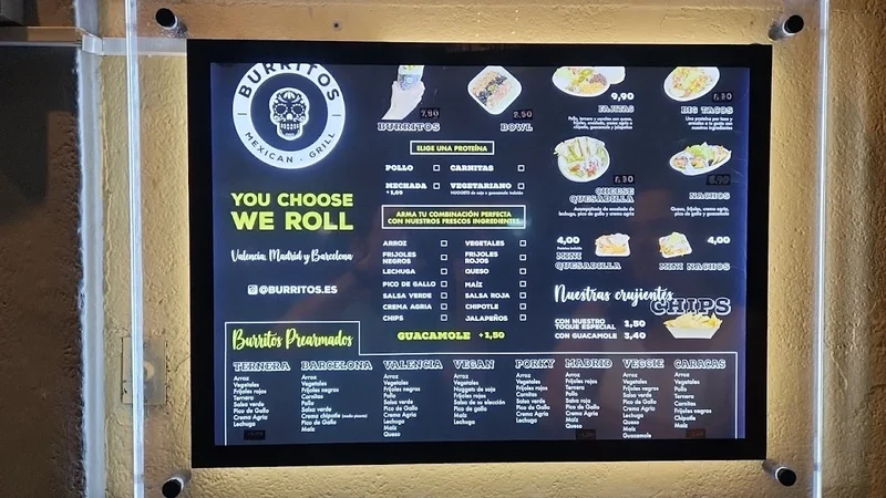 menu 2 of Burritos - Poblenou