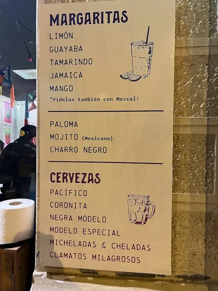 menu 0 of La Taqueria